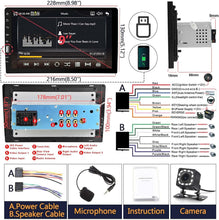 Load image into Gallery viewer, Modern 9-Inch Car Multimedia Player with Bluetooth, USB Link, and Mirror Connect
