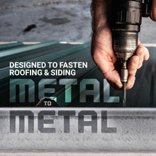 Load image into Gallery viewer, Heavy-Duty Self-Drilling Metal-to-Metal Roofing Screws in White - Pack of 250