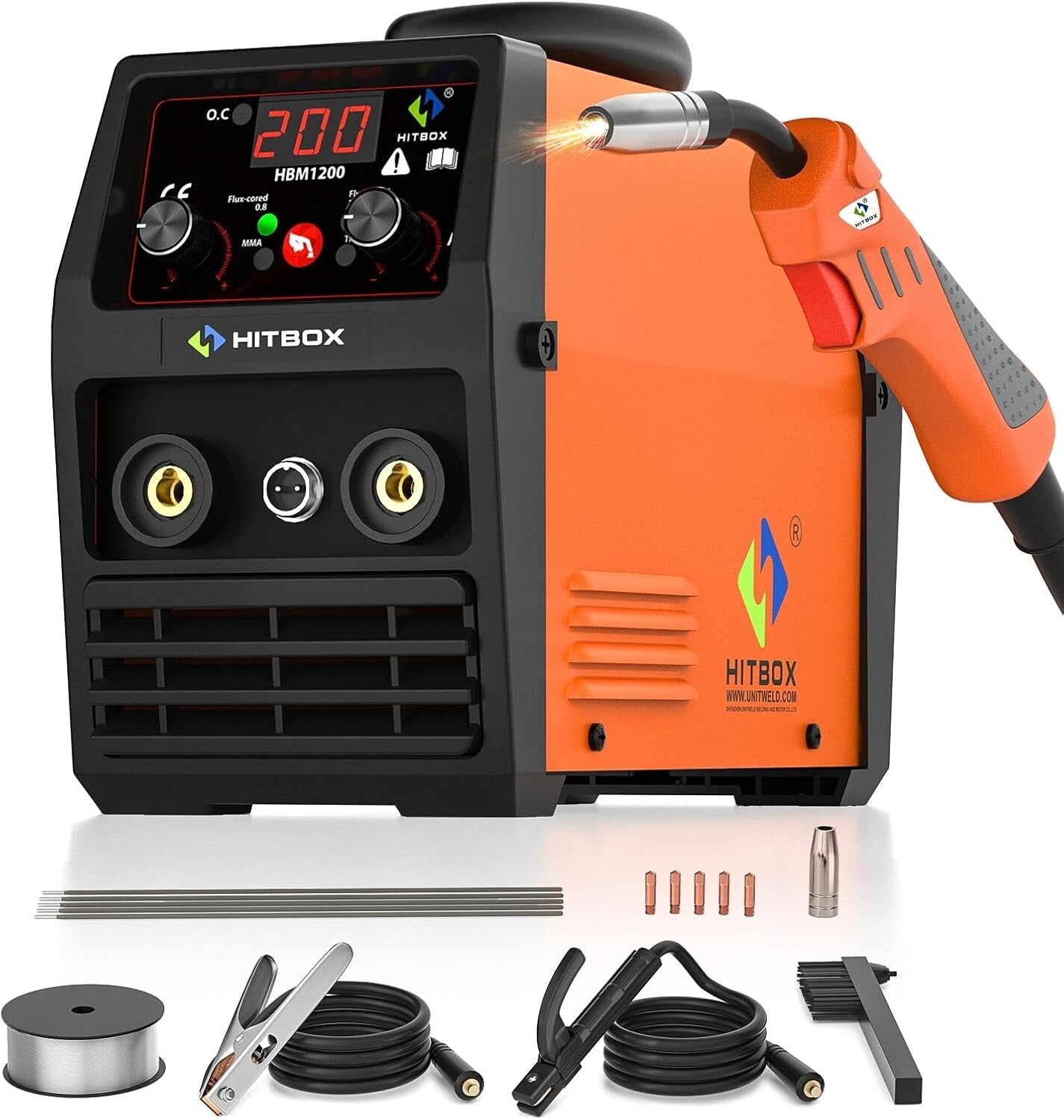 Lightweight 140A MIG/LIFT TIG/Stick Welder - Easy Control and Safety Features
