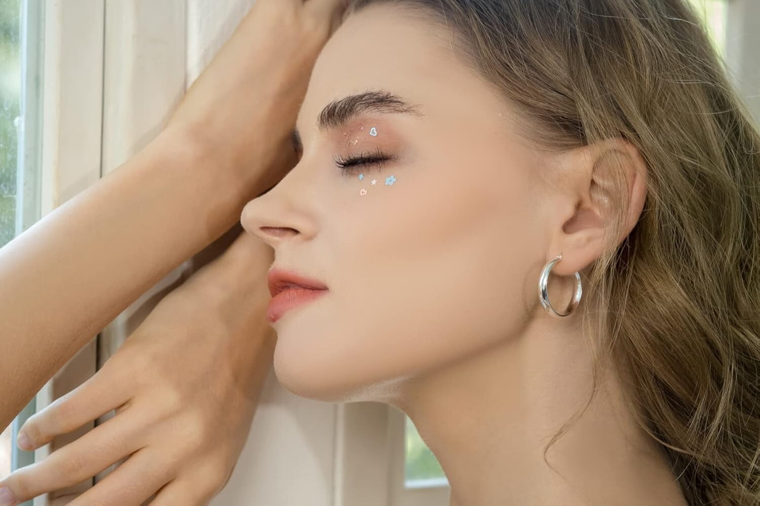 Thick High Polished Sterling Silver Chunky Hoop Earrings, Nickle Free Options