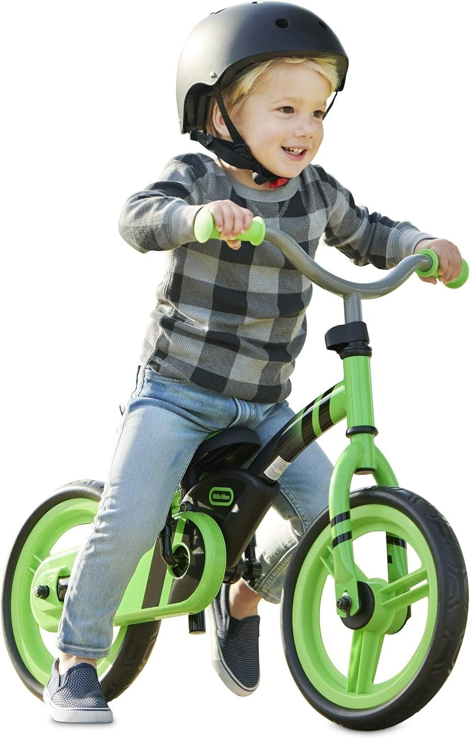 12-Inch My First Balance-to-Pedal Training Bike for Children 2-5 Years, Green