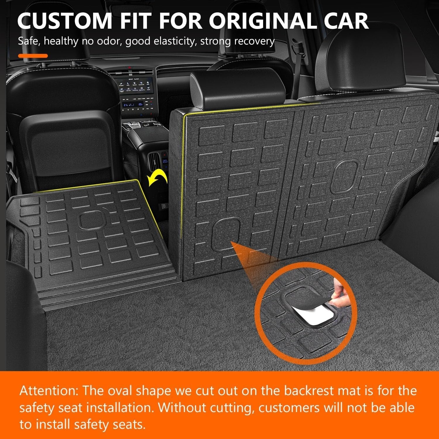 Custom Fit Backrest Mat for 2022-2025 Hyundai Tucson - Scratch Protection