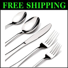 Load image into Gallery viewer, Modern 40-Piece Silverware Set for 8 - Perfect Gift for Weddings &amp; Housewarmings
