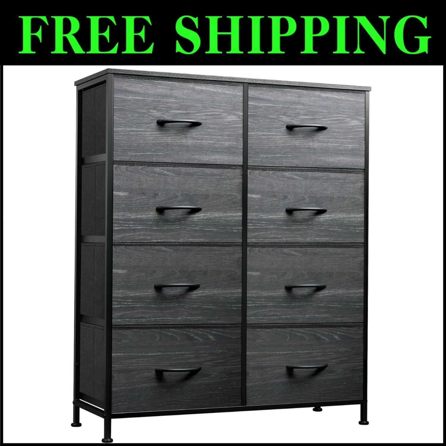 Versatile Freestanding Fabric Dresser - Ideal for Bedroom & Living Room