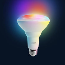 Load image into Gallery viewer, Energy-Efficient BR30 Smart LED Light Bulbs, 6-Pack with Color Changing Features