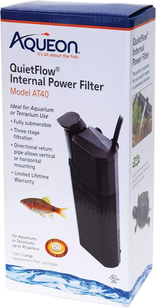 Efficient QuietFlow Aquarium Filter - Powerful Three-Stage Filtration System