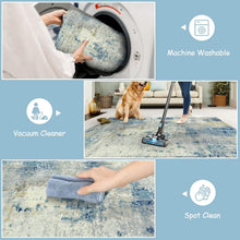 Load image into Gallery viewer, Stylish 4x6 Washable Abstract Rug - Soft Faux Wool for Living Room &amp; Bedroom