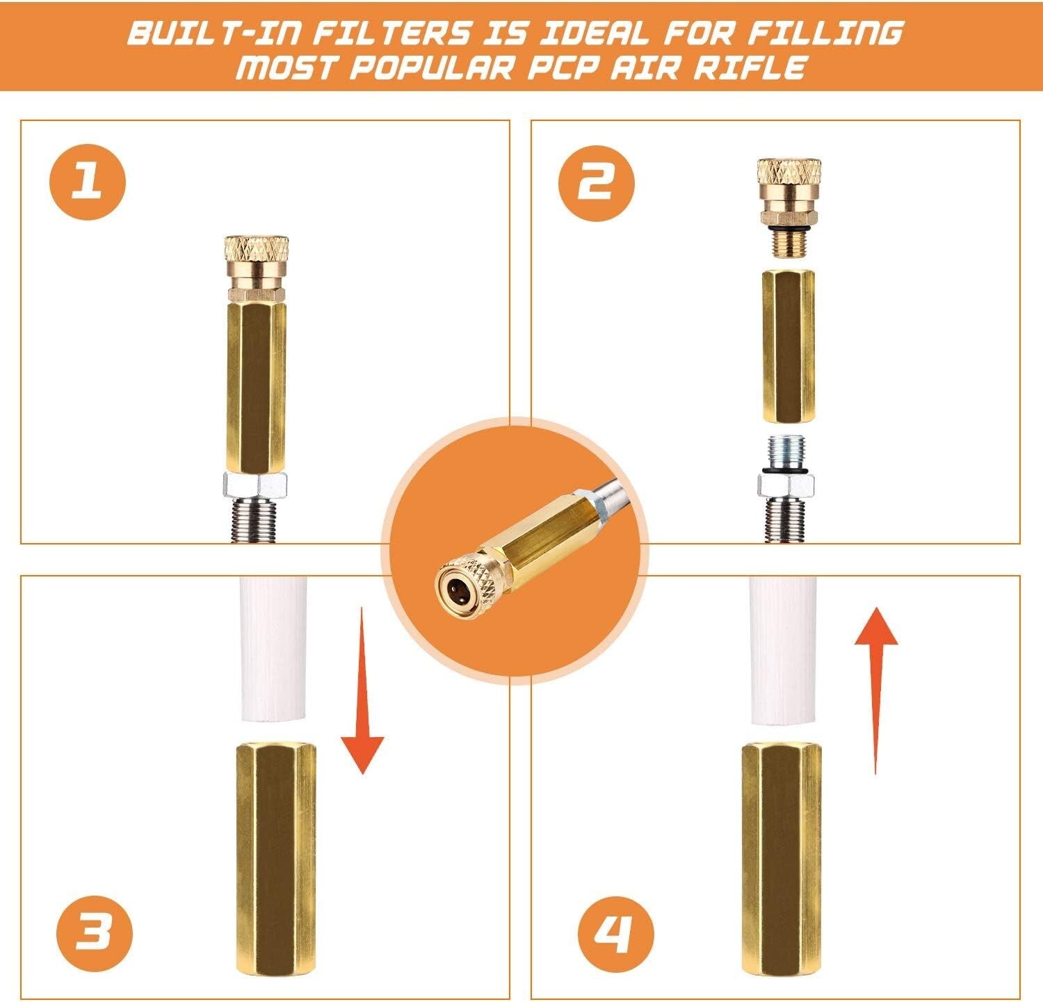 Durable Manual PCP Air Pump with 8 mm Quick Connector - Versatile & Safe