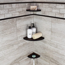 Load image into Gallery viewer, 8" Corner Shower Shelf - Retro Fit Wall-Mounted Organizer in Oil Rubbed Bronze