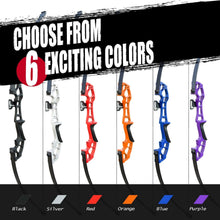 Load image into Gallery viewer, Ergonomic Right-Hand Purple Bow with 6 Arrows - Archery Set for All Skill Levels