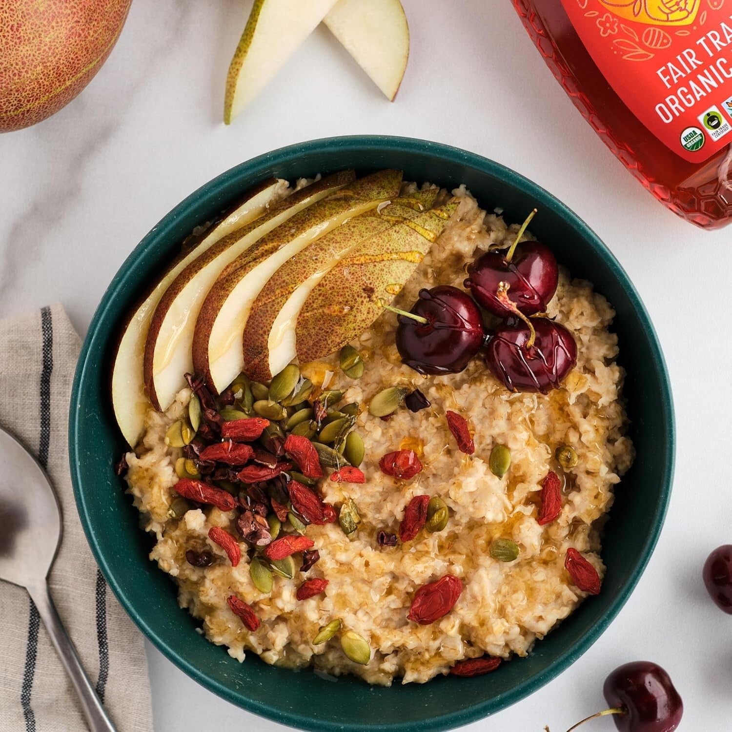 Sustainably Sourced 16oz Organic Honey - 100% Pure, Ideal for Baking & Beverages