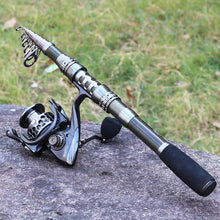 Load image into Gallery viewer, 7.87ft Lightweight Carbon Fiber Fishing Rod and Reel Combo with Accessories
