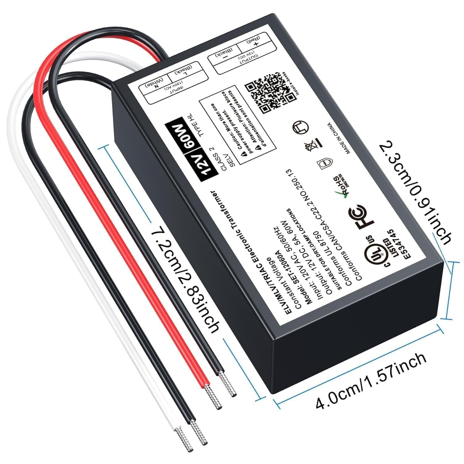 Durable 60W Dimmable LED Driver with Multi-Protection Features - Outdoor Ready