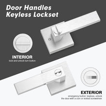 Load image into Gallery viewer, Premium 6-Pack Zinc Alloy Door Levers with Satin Nickel Finish | Easy Install