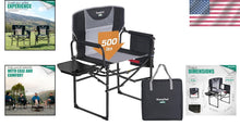 Load image into Gallery viewer, Effortless Setup Heavy Duty Camping Directors Chair - Perfect for Beach &amp; Picnic