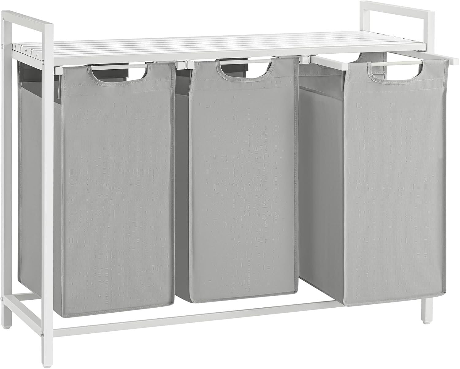 Elegant Versatile Laundry Hamper with Pull-Out Liners - Modern 36.4" Design