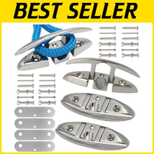 Load image into Gallery viewer, Durable 316 Stainless Steel Boat Cleats - Folding Design, Easy Installation