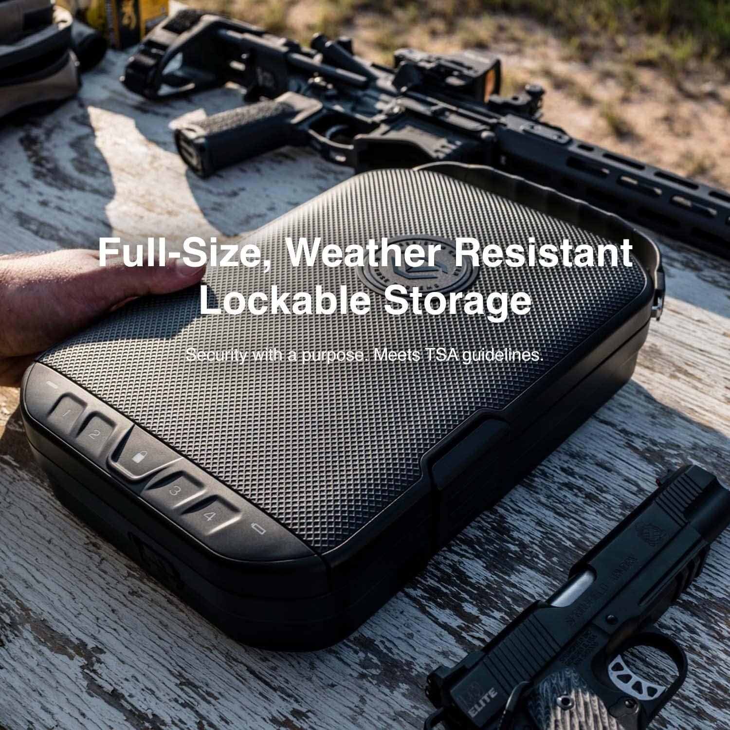 Full-Size LifePod 2.0 Travel Case - Lightweight & Weather Resistant Handgun Box