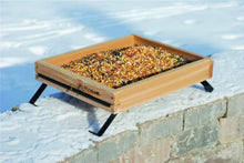 Load image into Gallery viewer, Elegant Weatherproof Cedar Bird Feeder - 3 in 1 Functionality for Backyard Birds