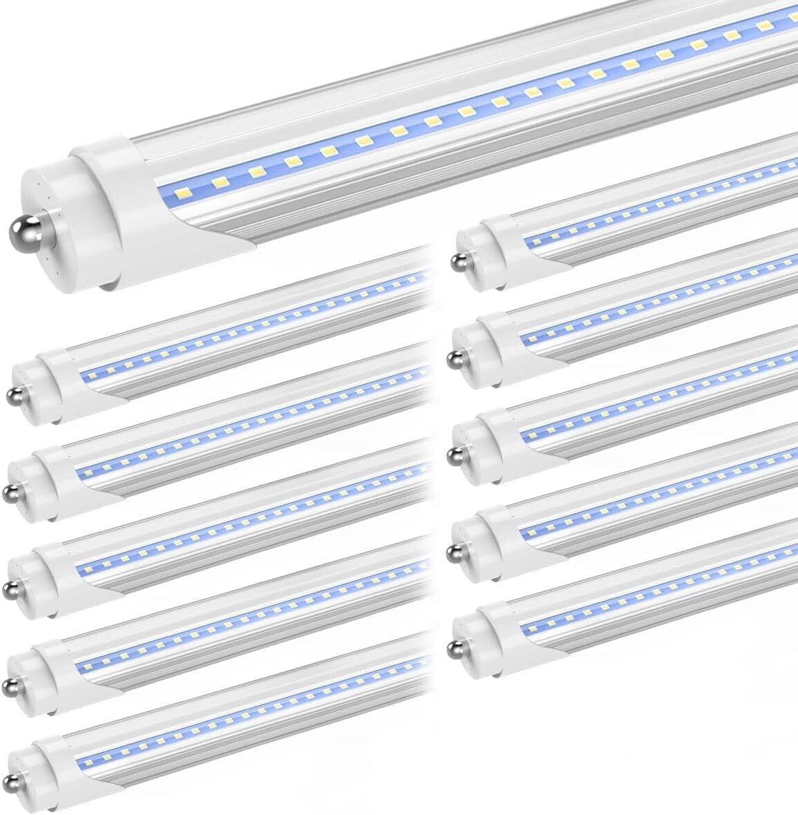 CNSUNWAY 8FT LED Tube Lights - High Brightness, Low Power Consumption, 5400LM