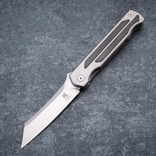 Load image into Gallery viewer, Titanium Folding Pocket Knife with S35VN Steel Blade - Ideal for Camping Use