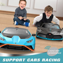 Load image into Gallery viewer, Blue Lamborghini Huracán STO R/C Toy Car 1/14 Scale - Perfect Gift for Ages 8-12