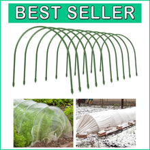 Load image into Gallery viewer, Multipurpose Garden Hoops - 10PCS Plastic-Coated Plant Supports for Raised Beds