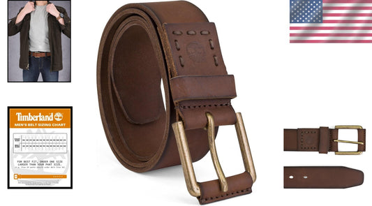 Durable Genuine Leather Men's Belt - Perfect for Casual, Business, or Dress
