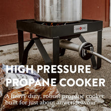 Load image into Gallery viewer, 200K BTU Heavy-Duty Propane Burner with Adjustable Regulator for Outdoor Cooking