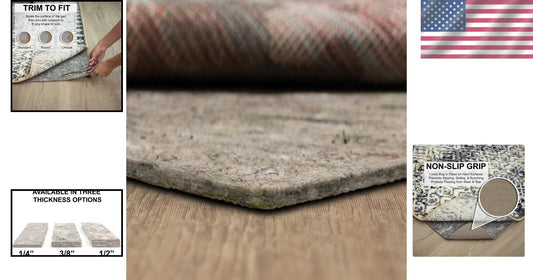 Customizable 2' x 6' Dual Surface Rug Pad with Non-Slip Grip & Comfort