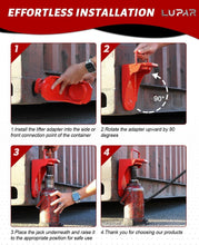 Load image into Gallery viewer, Alloy Steel Shipping Container Jack with Safety Ring - Boost Stability Up to 50K