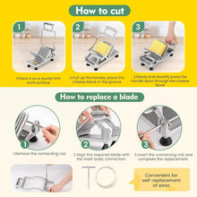 Load image into Gallery viewer, Professional Stainless Steel Cheese Slicer with Removable Blade &amp; Grip Handle