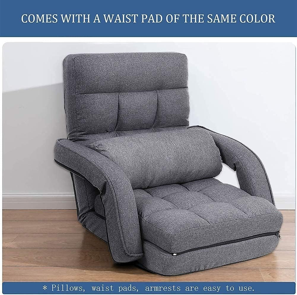 Compact Folding Gaming Chair with 42 Reclining Positions – Comfort Meets Style