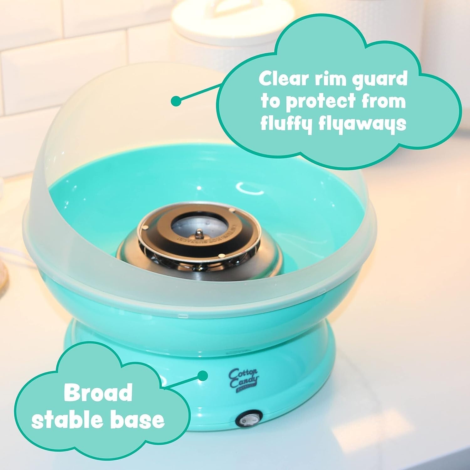 Easy-Clean Cotton Candy Maker with Floss Sugar Kit - Celebrate with Flavor!