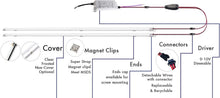 Load image into Gallery viewer, 4 Pack LED Troffer Retrofit Kit - 36W Magnetic Installation, 5000K Brightness