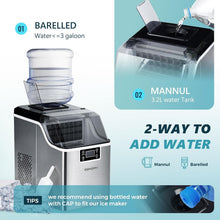 Load image into Gallery viewer, Portable Self-Cleaning Ice Cube Maker - 45Lbs Daily, 24 Cubes Every 13 Mins