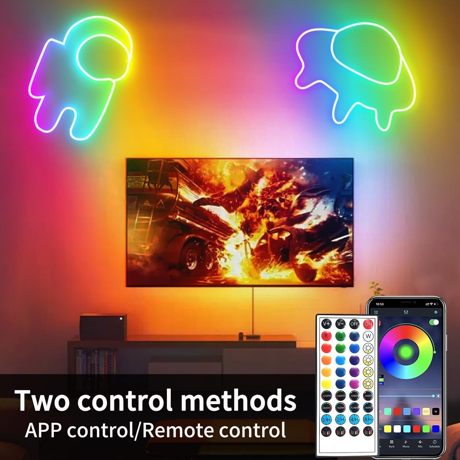 Flexible 132FT Neon LED Strip - Dimmable, Remote Controlled & Vibrant Colors