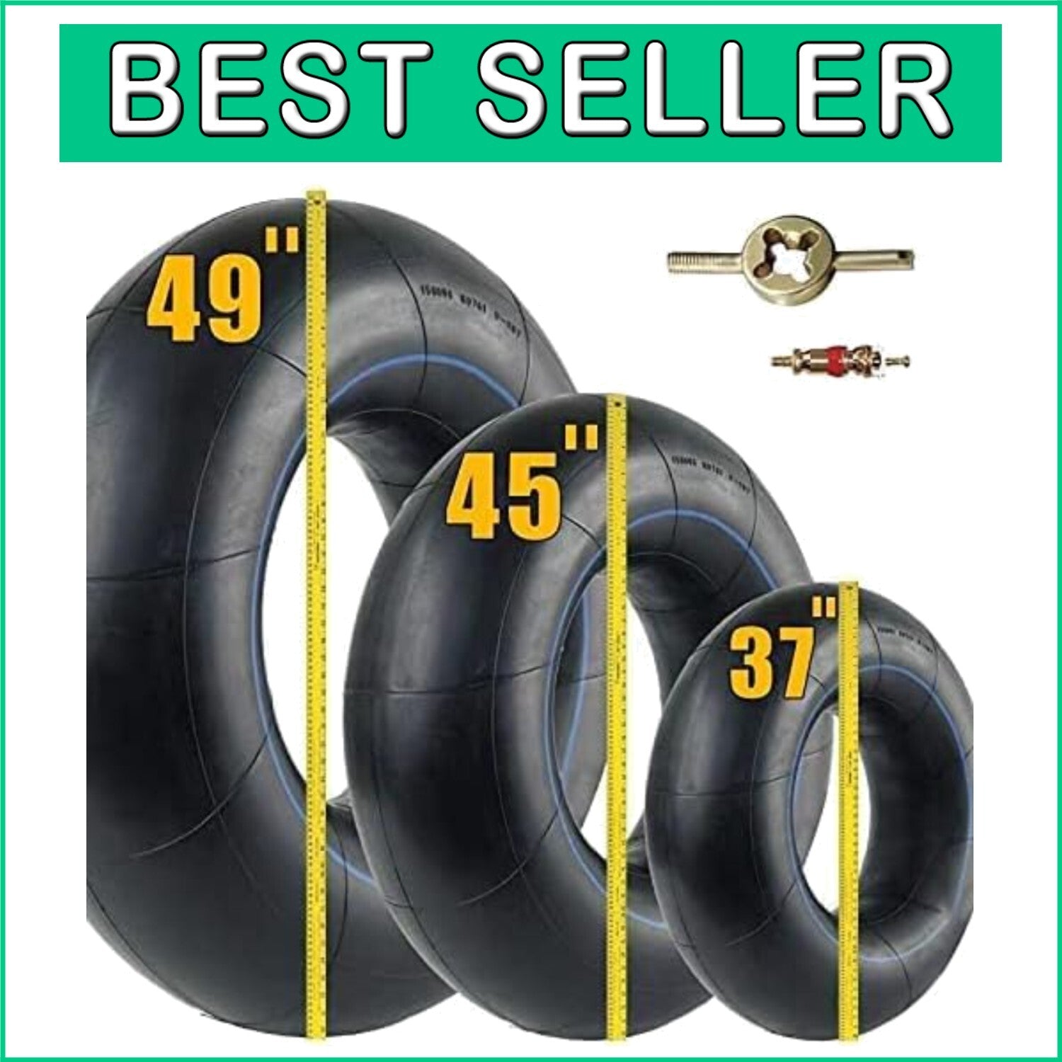 Durable 45'' Neoprene River Tube with Safety Valve for Safe Floating Fun