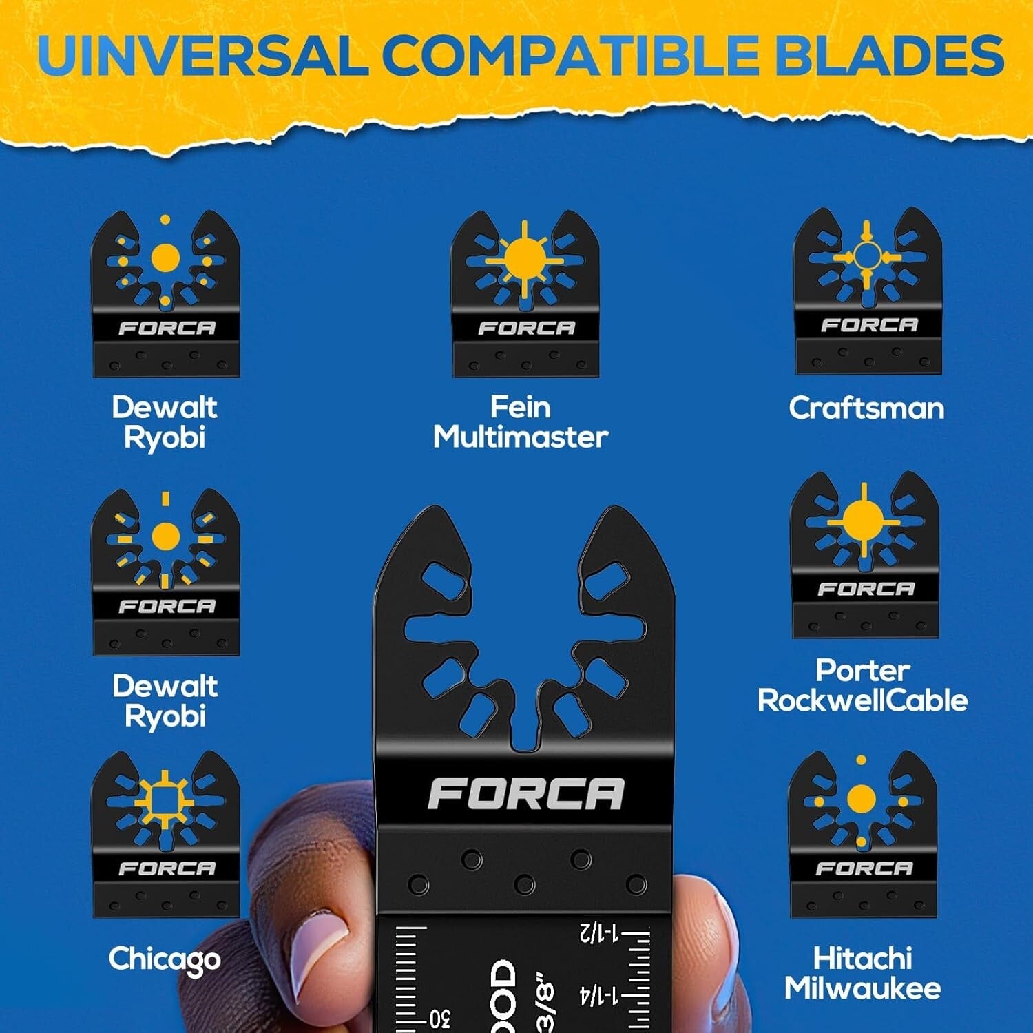 105-Piece Universal Oscillating Tool Blades Kit for Durable Cutting Performance