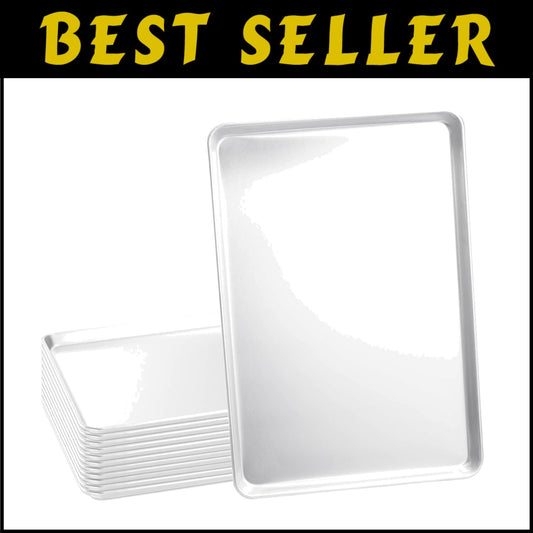 Professional-Grade 12 Pack Aluminum Sheet Pan 18 x 26 - Satisfaction Guaranteed