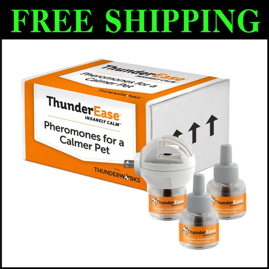 Vet-Recommended Dog Calming Pheromone Diffuser - 90-Day Supply for Stress Relief