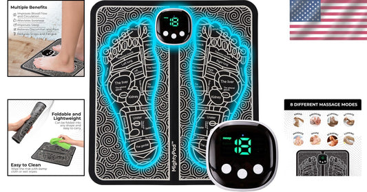 Battery-Powered Foot Massager for Effective Pain Relief and Circulation Boost