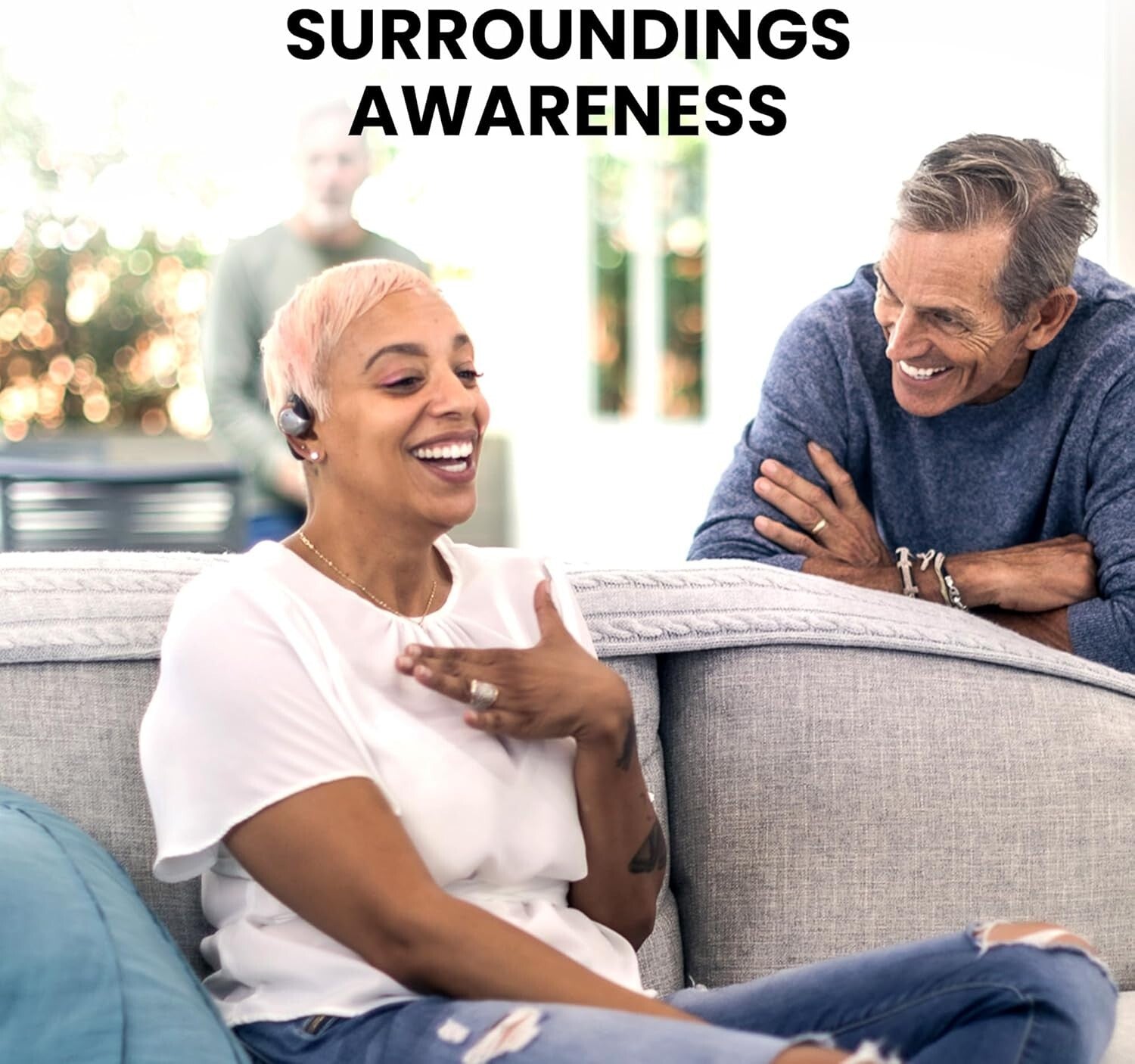 Crisp & Clear Pebble Bluetooth Earbuds with Open-Ear Fit for Active Lifestyles