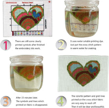 Load image into Gallery viewer, All-in-One Stamped Cross Stitch Kit - Auspicious Peacock 18x18 for Beginners