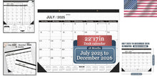 Load image into Gallery viewer, Extra Large 2025-2026 Desk Calendar with Easy Tear-Off Pages - Elegant Design