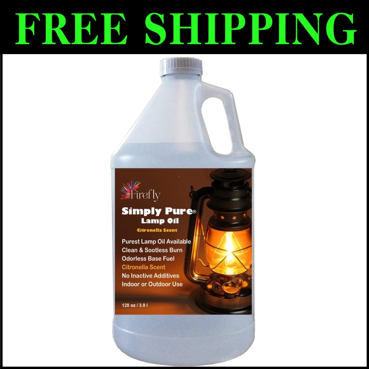 Clean-Burning Kosher Citronella Oil with Eucalyptus - Ideal for Outdoor Lighting