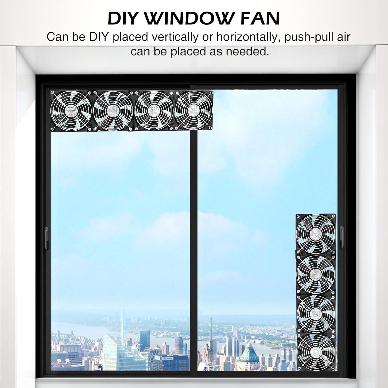 High Airflow 4X 120mm Cooling Fans for DIY Projects – Adjustable Speed 110V-240V