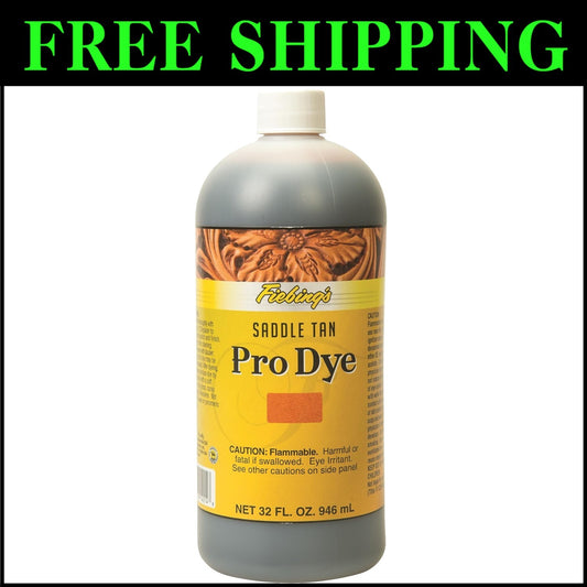 1 Quart Tan Leather Dye - Superior Colorfast Formula for Professionals