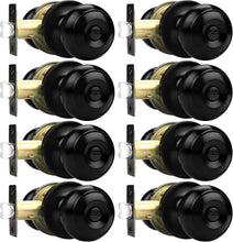 Load image into Gallery viewer, Elegant Stainless Steel Privacy Door Knobs - 8 Pack Keyless for Interior Use