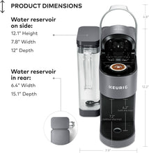 Load image into Gallery viewer, Versatile Drip Coffee Machine: 4 Brew Sizes &amp; 66oz Removable Reservoir - Gray